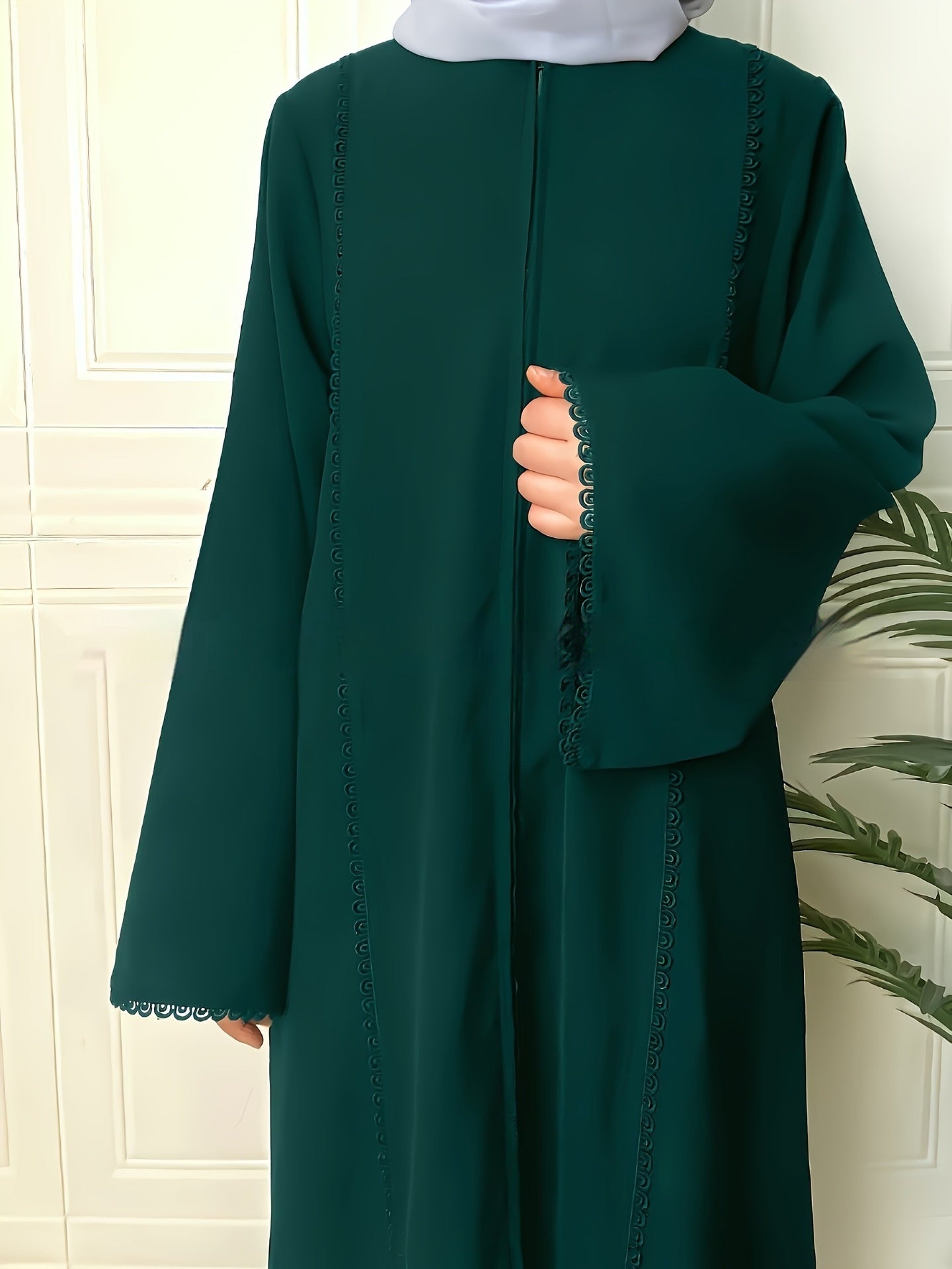 Minimalist Style Long-sleeved Cardigan Dress For Women