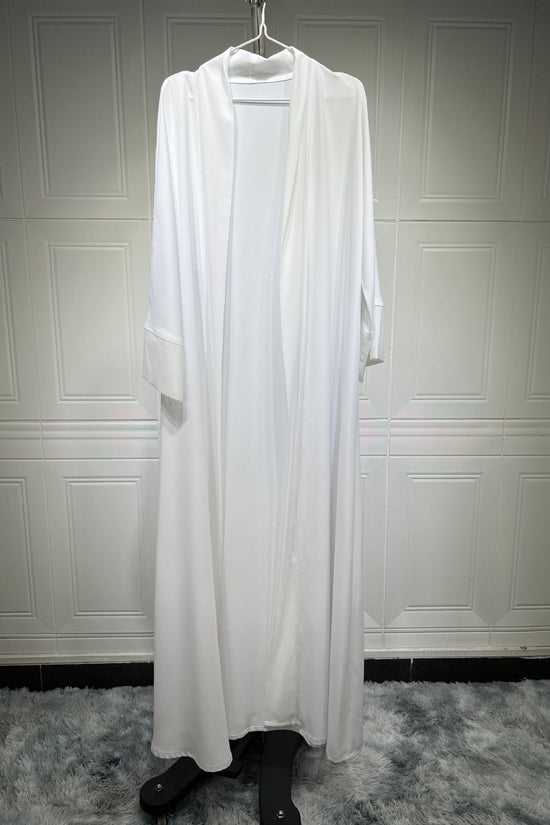 Muslim Cardigan Coat Chiffon Patchwork