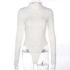 Slim-Fit High-Neck Jumpsuit 2026 - Base Layer Bodysuit - DanaFashionstore