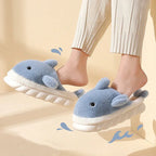 Shark Slippers Soft Sole Furry Shoes Home Bedroom Slippers Women - DanaFashionstore
