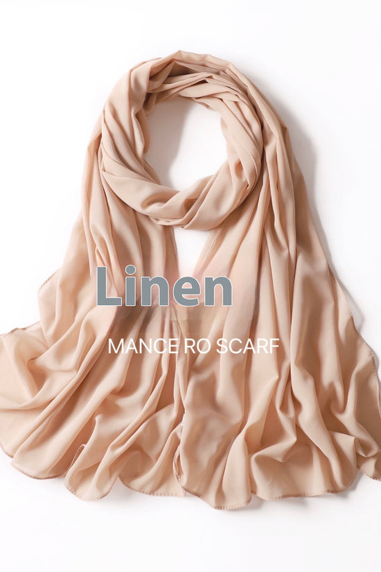 Pure Color Pearl Chiffon Scarf Headcloth Veil Chiffon Scarf