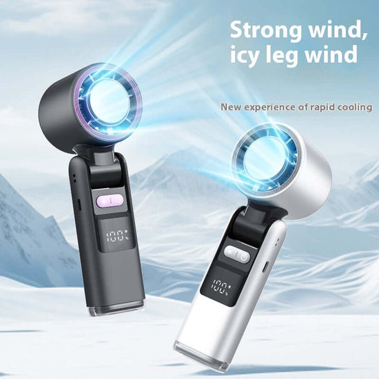 Turbos Chilled Ice Sensation Cold Fan Super Mini Turbos Speed Fan USB Powered Digital Display For Outdoor Camping Travel $55.99 Dana Fashion Color: Black Without Refrigeration Size: 63x57x176mm Beauty Tools Summary: Extremely Strong, Yet Natural Wind: Thi
