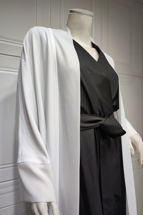 Muslim Cardigan Coat Chiffon Patchwork