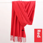 Pure Color Warm Keeping Scarf All-match Cashmere Shawl - DanaFashionstore