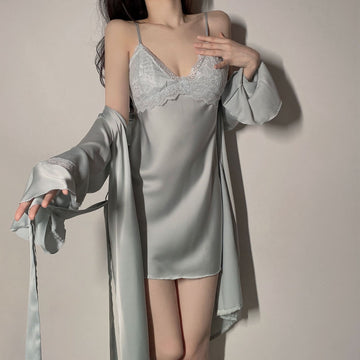 Gray Blue 9115 Robe