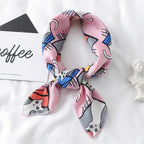 Fashionable All-match Satin Artificial Silk Scarf - DanaFashionstore