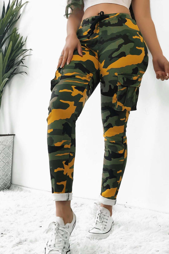 Camouflage Plus Size Casual Trousers Women New Casual Pants Women Fall Winter