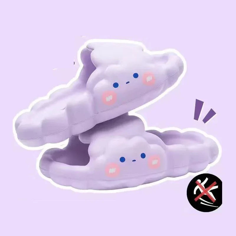 Home Bathroom Bathing Cloud Slippery Slippers - DanaFashionstore