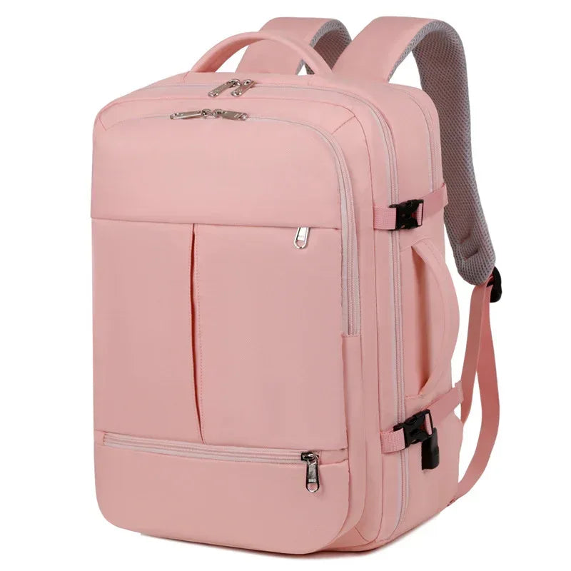 Large Capacity Backpack For Women Men Multiple Pockets And Zippers Versatile Computer Bags Business Travel Backpack - DanaFashionstore