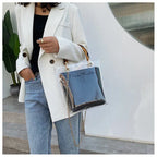Transparent beach woven bag - DanaFashionstore