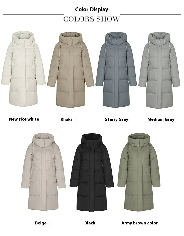 Long Over Knee Hooded Jacket 2025 - Thickened Winter Coat - DanaFashionstore
