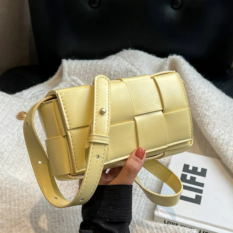 All-match Shoulder Bag Handmade Woven Small Square Bag - DanaFashionstore