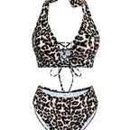 Womens High-Waisted Sexy Bikini Two-Piece Swimsuit