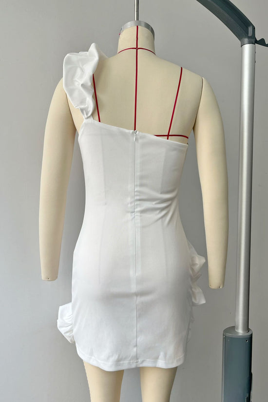 Women's Ruffled Bud Waist Dress