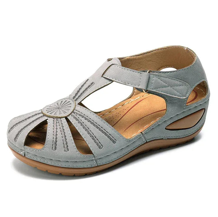 Women's line anti-slip lightweight round toe wedge sandals - DanaFashionstore