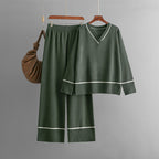 New Loose Casual Sweater Pullover Two-piece Dress Of Knitted Sweater