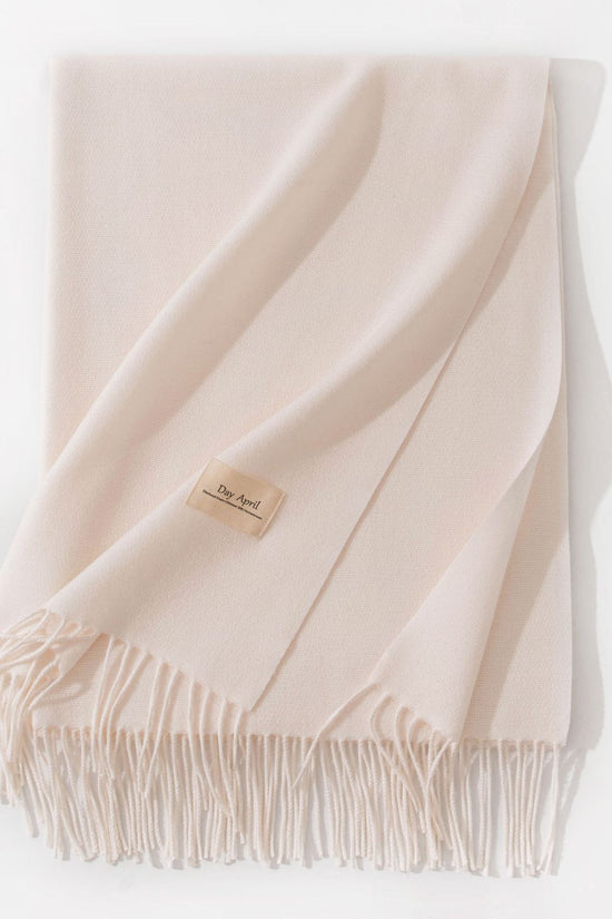 Pure Color Artificial Cashmere Scarf Women's Winter High-grade Shawl