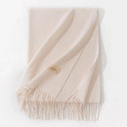 Pure Color Artificial Cashmere Scarf Women's Winter High-grade Shawl - DanaFashionstore