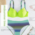 Printed Sexy Halter Bikini Women's Fashion Split - DanaFashionstore