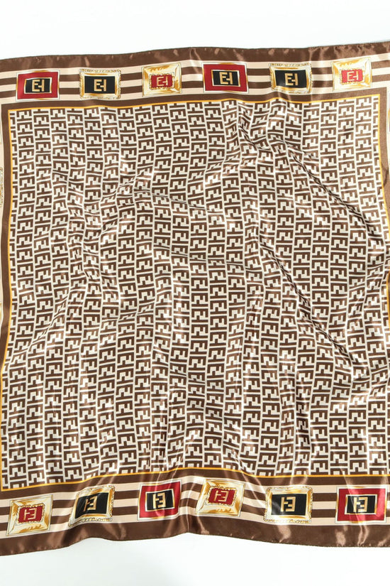 Chain Printed Scarf Women's Casual Scarf 90 90cm Satin Large Kerchief