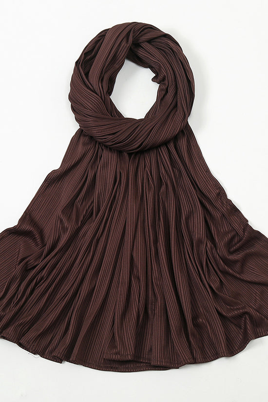 Women's Knitted Thread Cotton Striped Solid Color Scarf