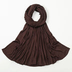 Women's Knitted Thread Cotton Striped Solid Color Scarf - DanaFashionstore