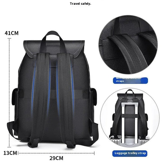 Curved Shoulder Strap New Men's Casual Business Travel Backpack - DanaFashionstore