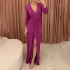 Design Sense High Slit Dress Women - DanaFashionstore