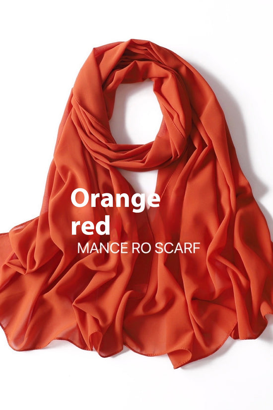 Pure Color Pearl Chiffon Scarf Headcloth Veil Chiffon Scarf