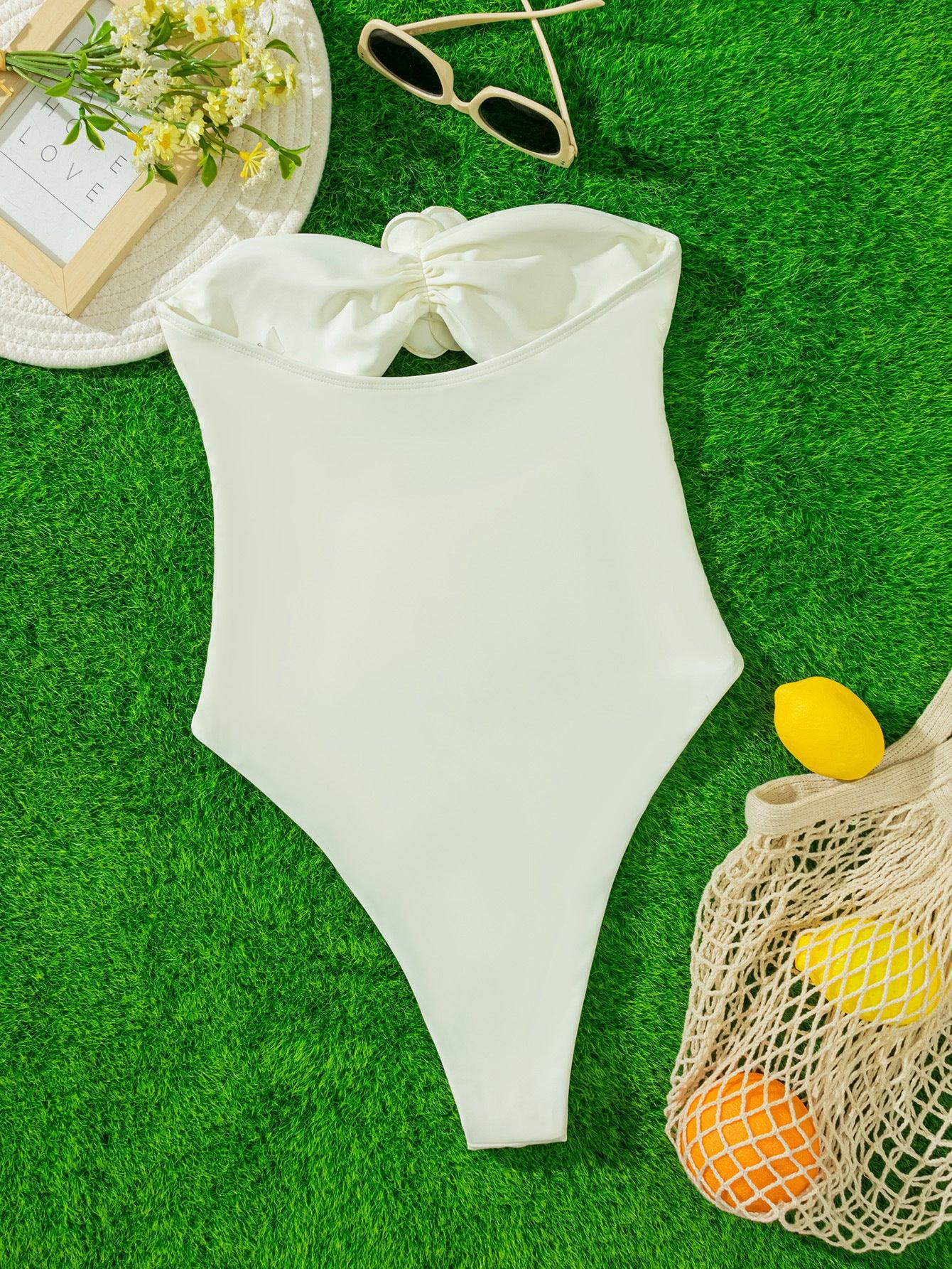 Three-dimensional Flower Women's One-piece Swimming Suit - DanaFashionstore