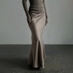 Fishtail Skirt Satin Satin Long - DanaFashionstore