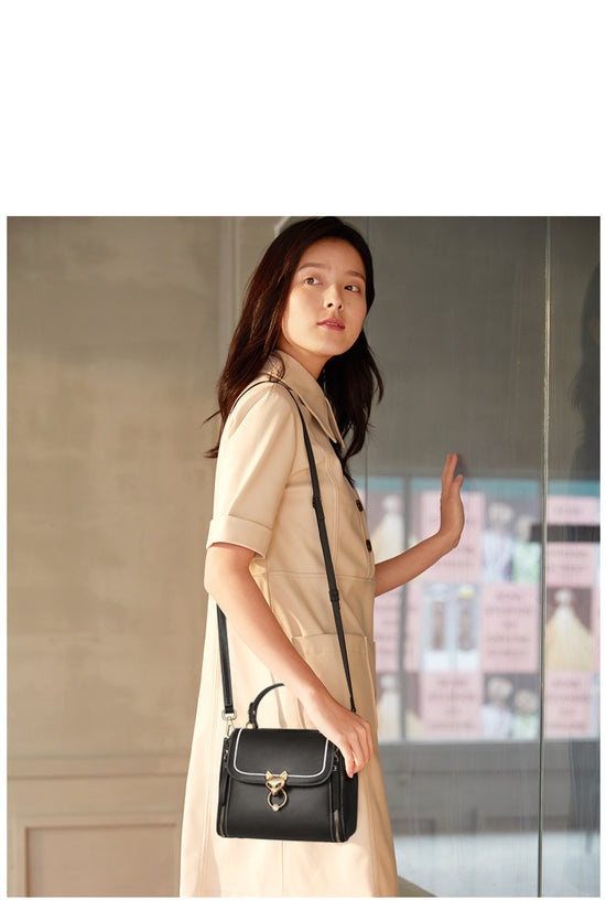 Fashion Lady Handbag Women Chic Shoulder Purse Female Split Leather Stylish Crossbody Bags Large Capacity - Dana Fashion