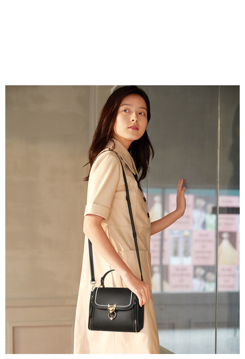 Fashion Lady Handbag Women Chic Shoulder Purse Female Split Leather Stylish Crossbody Bags Large Capacity - Dana Fashion
