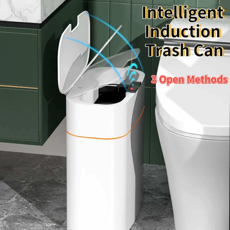 Smart Trash Can With Lid For Bedroom And Living Room Kitchen Storage Box Trash Can Induction Small Car Box Automatic Smart Dustbin Smart Trash Bin $133.38 Dana Fashion Color: Black Gold style: 20L Toys & Hobbies Summary: It senses people approaching and o