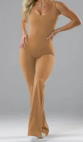 Slim Fit Hip Raise Jumpsuit Sexy Backless Exercise Yoga Clothes - DanaFashionstore