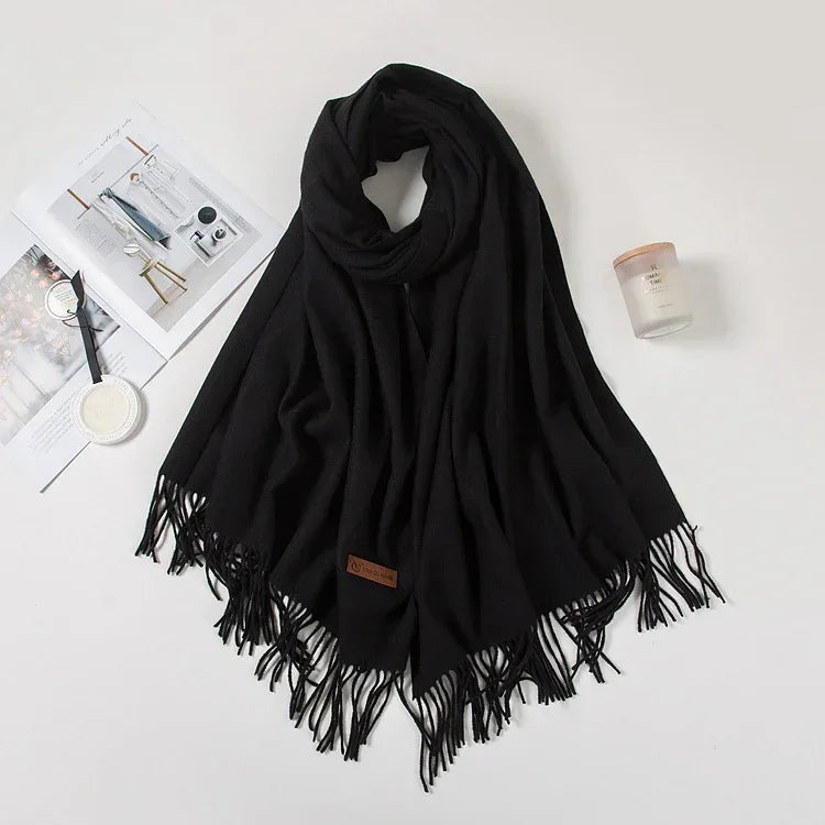 Fashion Cashmere Dual-use Shawl Warm Scarf - DanaFashionstore
