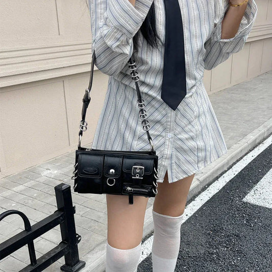 Women's Fashion Short Crossbody Baguette Bag - DanaFashionstore