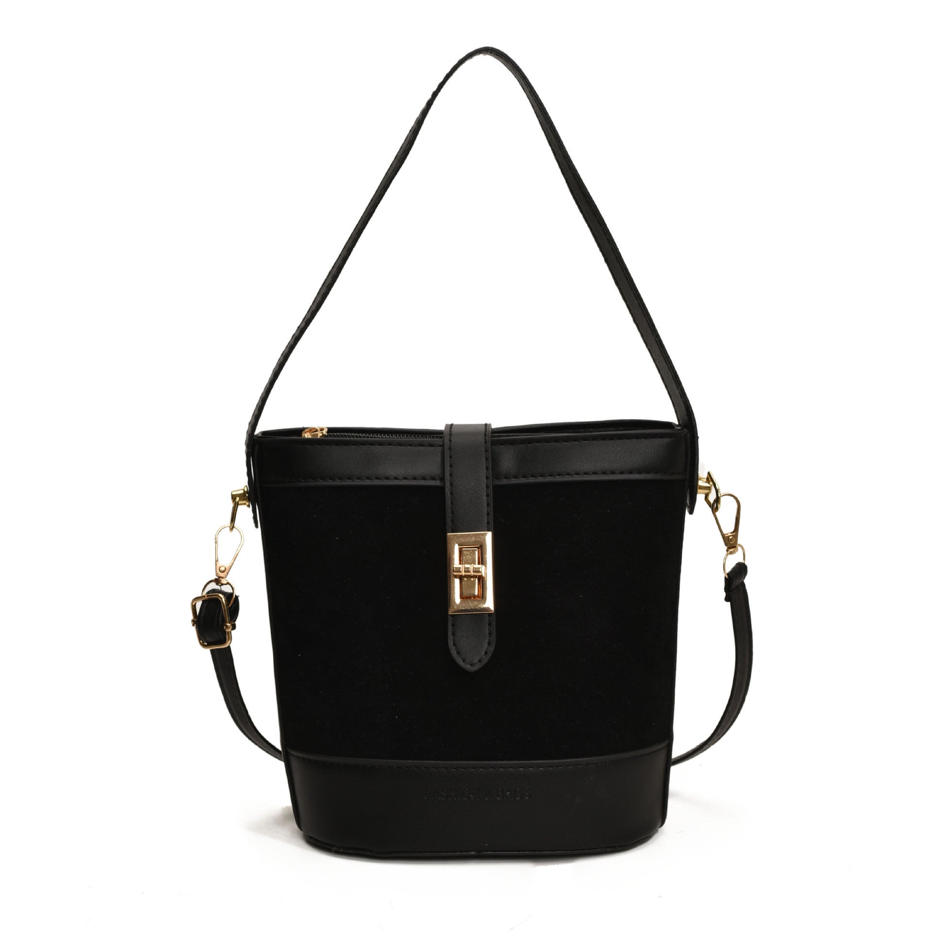 Suede Portable Bucket Bag Retro Crossbody - Dana Fashion