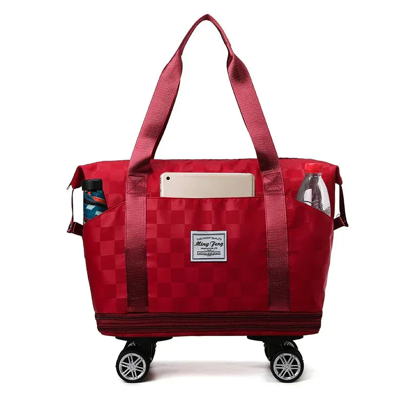 Large Capacity Travel Bags Dry Wet Separation Expansion Double Layer Luggage Totes Women - DanaFashionstore