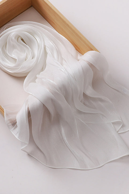 Breathable Cool Island Satin Smooth Silk Toe Scarf