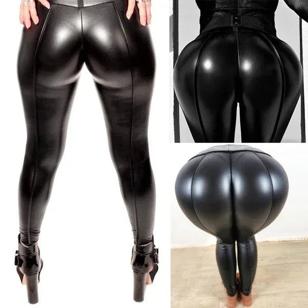 Pu Yoga Leggings Exercise Fitness Pants Women - DanaFashionstore