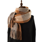 Thick Warm Outer Shawl Tassel South Korea Artificial Cashmere Scarf - DanaFashionstore