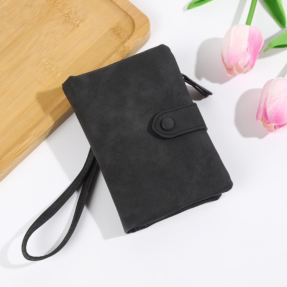 Short Korean Version PU Soft Leather Off Multi-slot Wallet And Coin Purse - Dana Fashion