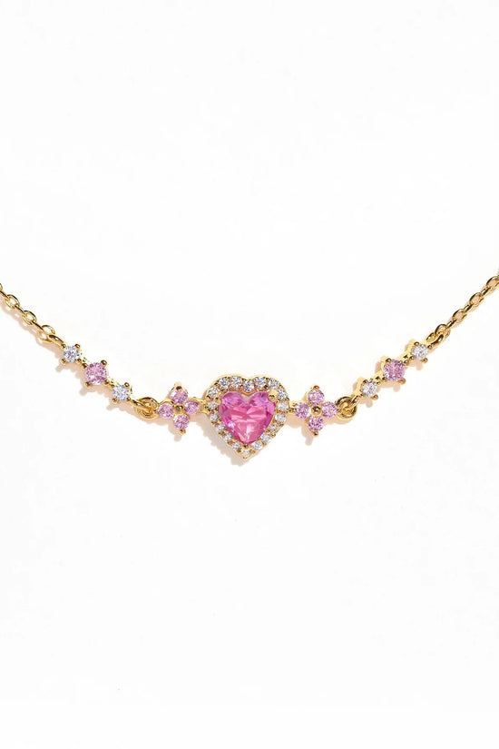 Sweet Bow Heart Rhinestone Bracelet Y2K Ins Fashion Chain Bracelet Valentine's Day