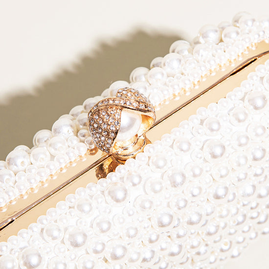 Women's Fashion Clutch Pearl Dinner Bag - Dana Fashion
