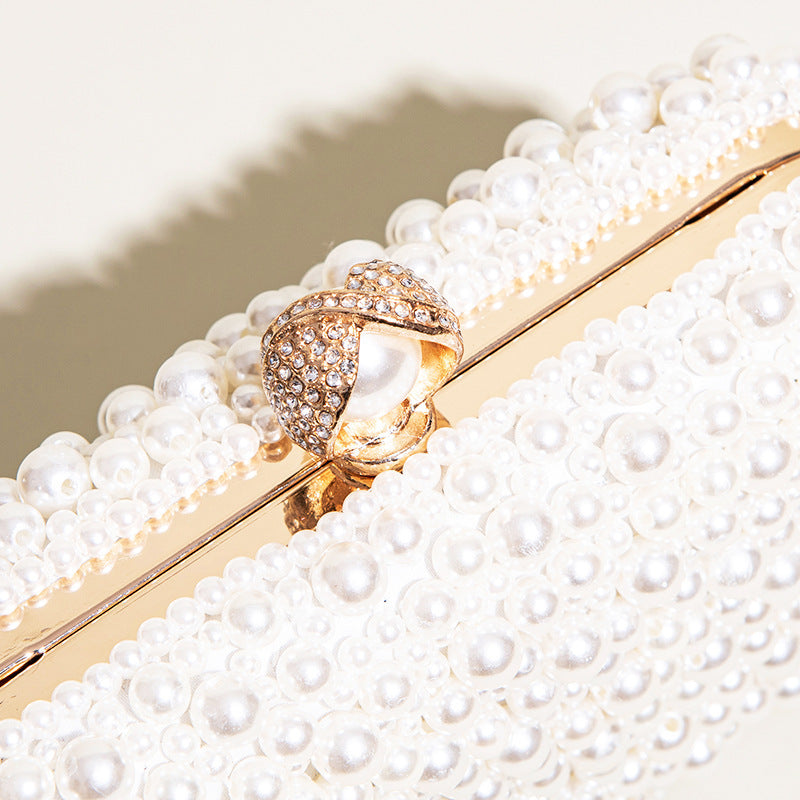 Women's Fashion Clutch Pearl Dinner Bag - Dana Fashion