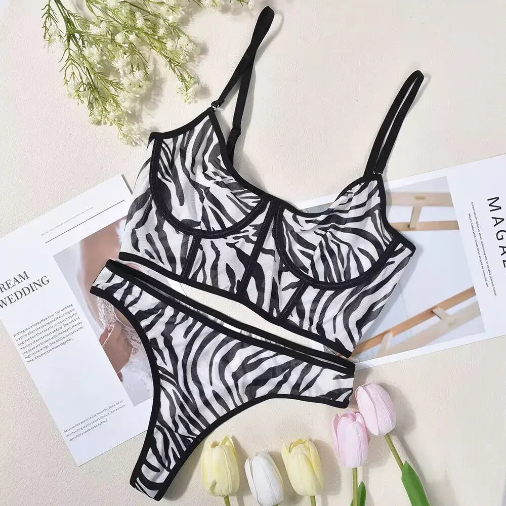 Underwear Mesh Gathered See-Through Comfortable Women's Suit - DanaFashionstore