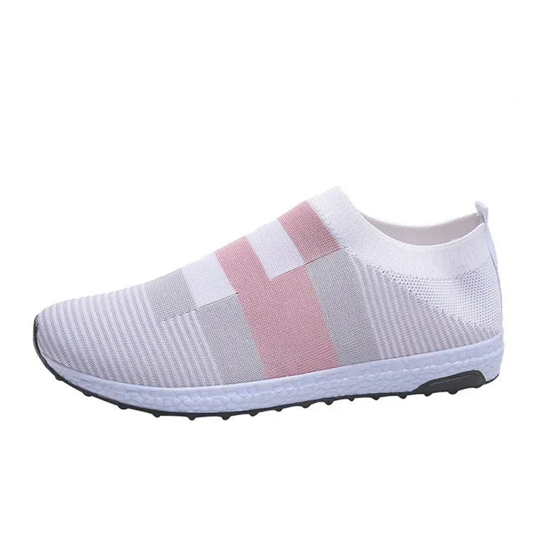 Cross-Border Amazon Large Size Rhinestone Elastic Socks Shoes Casual Men'S And Women'S Sports Shoes Md Bottom Flying Woven Breathable Light Shoes - DanaFashionstore