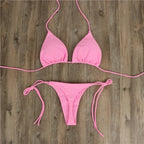 Halter Neck Tie Bikini Ladies Split Tie Swimsuit - DanaFashionstore