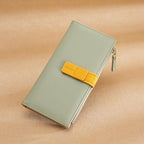 Long Multiple Card Slots Zipper Bag Buckle Korean Style High Sense Women's Wallet - DanaFashionstore